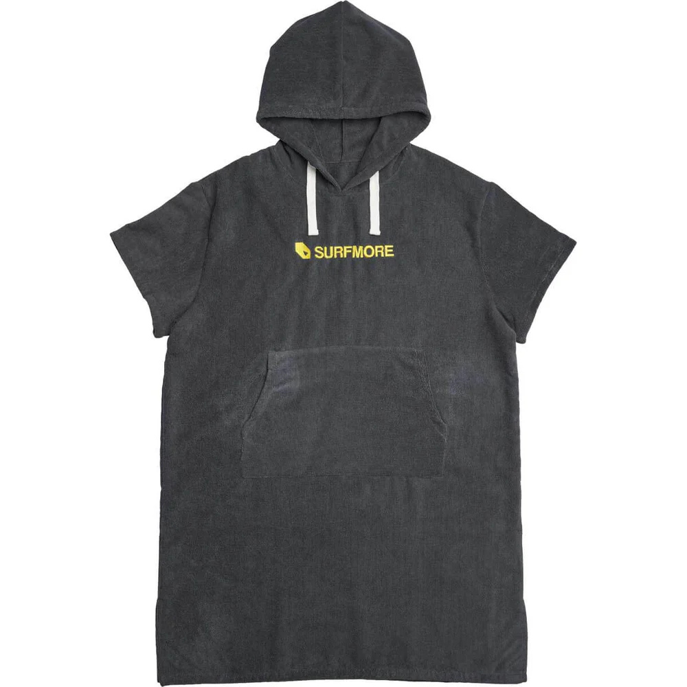 SURFMORE Ocean badeponcho til voksne i grå microfiber