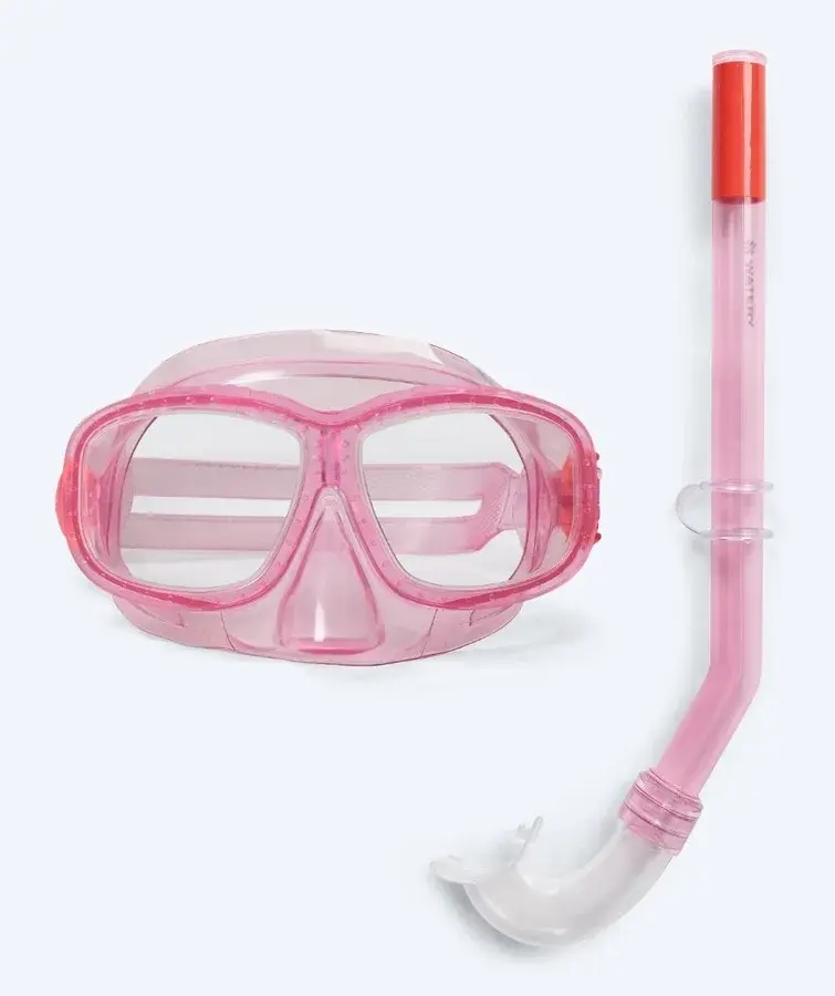 Watery Combo Snorkelsæt til børn Wyre Lyserød produktfoto